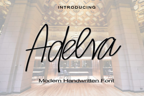 Adelva: A Refined Script Font for Professional Branding
