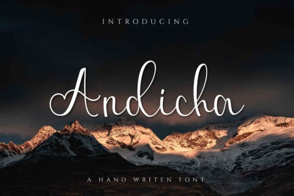 Andicha: A Refined Script Font for Modern Campaigns