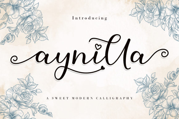 Aynilla: A Romantic Script Font for Editorial Elegance