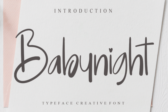 Babynight Font for Modern Web Design