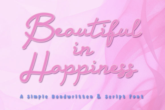 Beautiful in Happiness Font for Web Design
