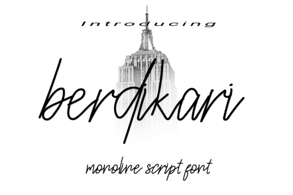 Berdikari: A Refined Script Font for Modern Editorial Design