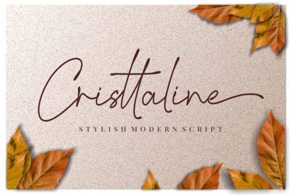 Cristtaline: A Modern Script Font for Elegant Editorial Design