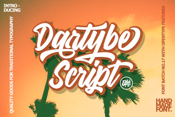 Dartybe: A Bold Handwritten Font for Digital Branding