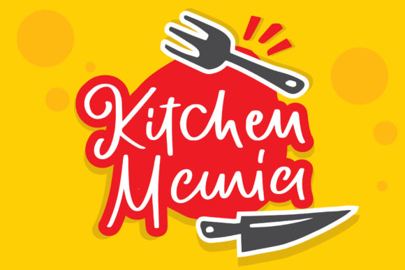 Kitchen Mania Font for Branding and Design
