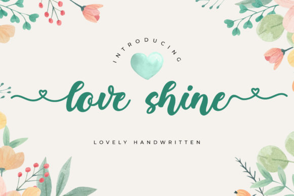 Love Shine: A Handwritten Font for Digital Elegance