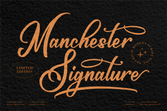 Manchester Signature: A Delicate Script Font for Elegant Branding