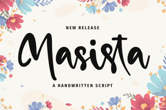 Masista: A Modern Script Font for Editorial Elegance