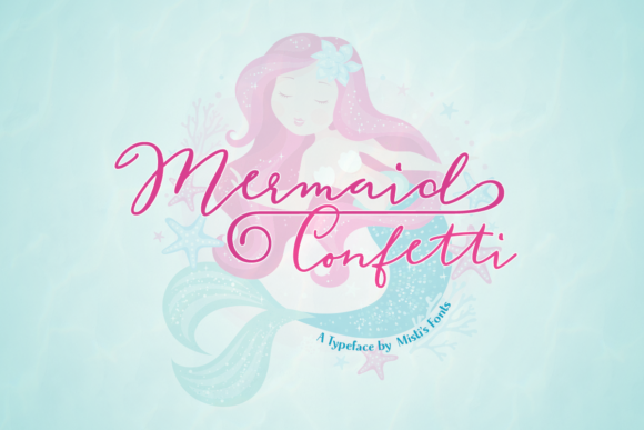 Mermaid Confetti: A Magical Script Font for Creative Makers