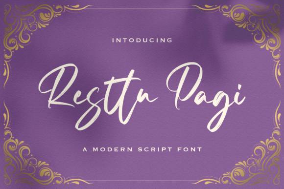 Resttu Pagi: A Playful Script Font for Digital Creativity