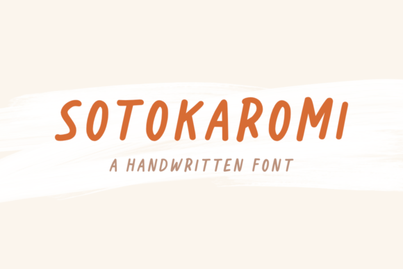 Sotokaromi: A Handwritten Font for Editorial Design