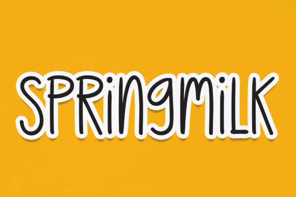 Springmilk: A Handwritten Font That Brings Creativity to Life