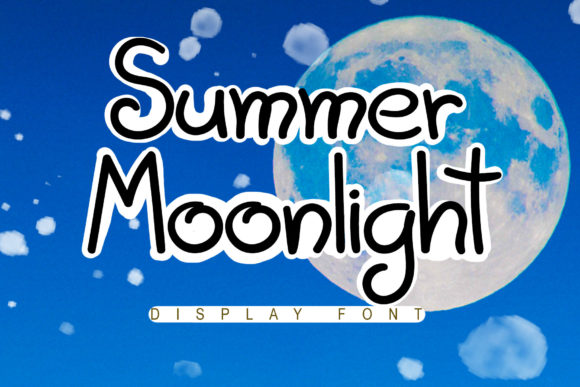 Summer Moonlight Font for Handmade Projects
